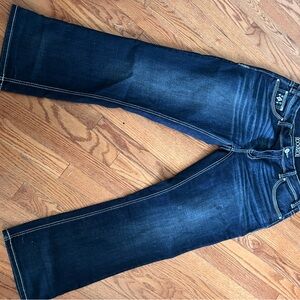 Dark Blue Boot Cut Jeans - Rock Revival